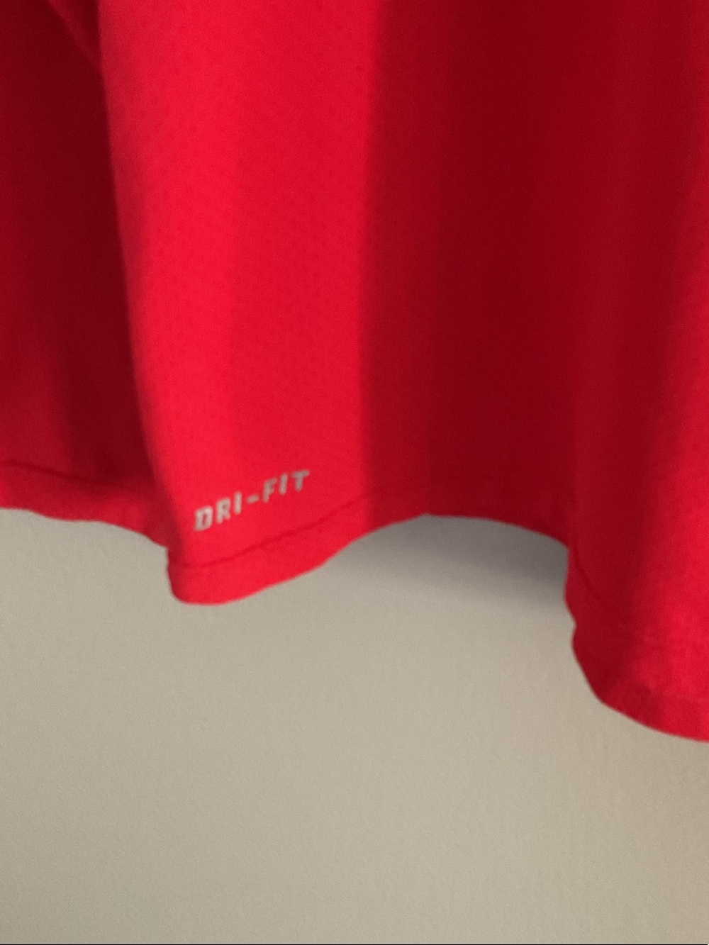 Nike Long Sleeve Dri-FIT Performance Top - Red - Picture 3 of 4